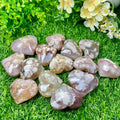 Natural Crystal Healing Stones Crystal Gifts Flower Agate Heart for Wedding Favors