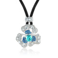 YBO Stock 925 Sterling Silver High Carbon Diamond Luxury Brooch and CZ Pave Flower Pendant Necklaces for Women Bulk Wholesale