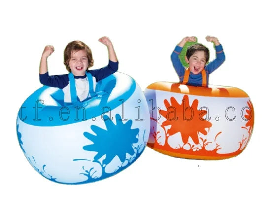 Waterhan PVC Inflatable Exercise Gym Ring Bubble Ball Boy's Toy Bumper Hit 210cm Waterproof Foldable 20kg+ Capacity 45mm