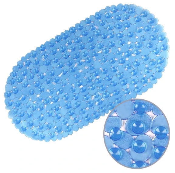Modern Design Silicone Rubber Bath Mat PVC Rollable Mildew-Resistant Spa Small Bathtub Shower Rug Non-Slip Kids Shower Solid