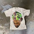 YUCHEN Custom logo DTG t Shirts Heavyweight 100% Cotton Men Boxy Screen Print Street Wear t Shirt for Men