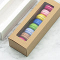 Clear Macaroon Packing Box Gift Candy Box for 6 Packagemacaroon Box Withplastic Tray