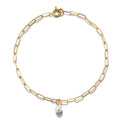 Milskye Sterling Silver 925 Jewellery Real Fresh Water Genuine Pearl Paper Clip Bracelet Women