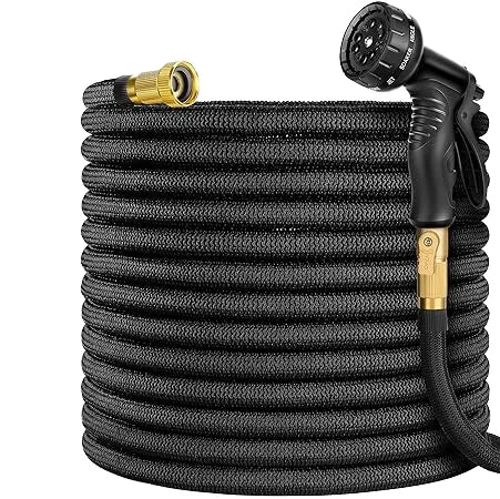 High Performance 3/4\" Expandable Garden Hose with Rubber Connector Magic Watering and Black Paper Box for Car Wash Garden Use