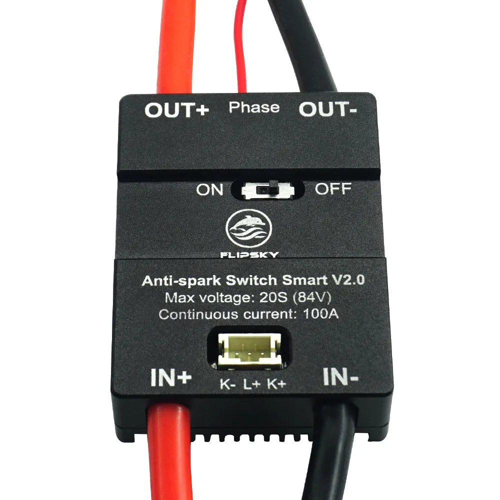 Flipsky Anti Spark Switch V2.0 20S 84V 160A Smart Enhanced with Aluminum Case for Electric Skateboard Ebike Scooter Robots