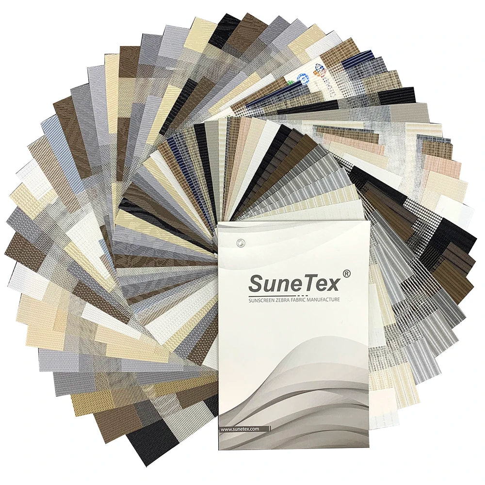Blackout Sunscreen Fabric Zebra Blinds Dual Day and Night Zebra Blinds Fabric