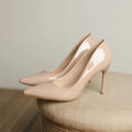 Patent Leather High-heeled Women's Pointed-toe Shoes with Thin Heels Embodying  Elegance and Versatility for Enchanting Styles
