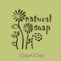Handmade Custom Acrylic Stamp with Stainless Steel Factory Price Features Plant Flower Patterns for Soap Tools without Handle