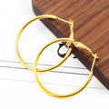 Custom 18k Gold Plated Stainless Steel Earrings Hooks Diy Jewelry Charms for Women's Accessories Fashion Jewelry Making