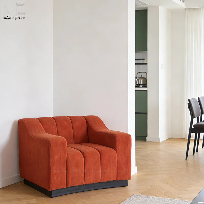 Living Room Office Reception Fauteuil Salon Nordic White Velvet Single Sofa Arm Chair Luxury Modern Armchair Boucle Accent Chair