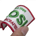 Garment Embroidered Badges Custom Brand Name 3D Puff Logo Iron on Embroidery Patches for Clothing
