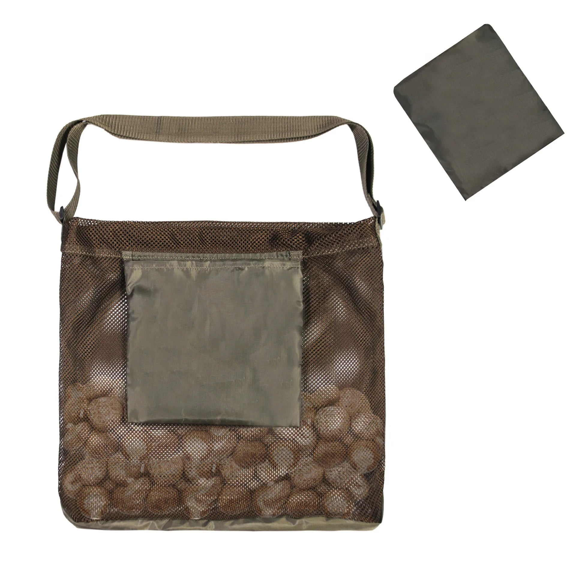 Outdoor Hunting Mesh Pouch Harvesting Shrooming Mushroom Foraging Bag for Bushcraft Garden Enthusiasts