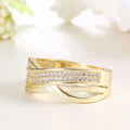 Fashion Jewelry 18 K Engagement 18K Wedding 18Kt Gold Ladies Wedding Rings 6Mm Wide