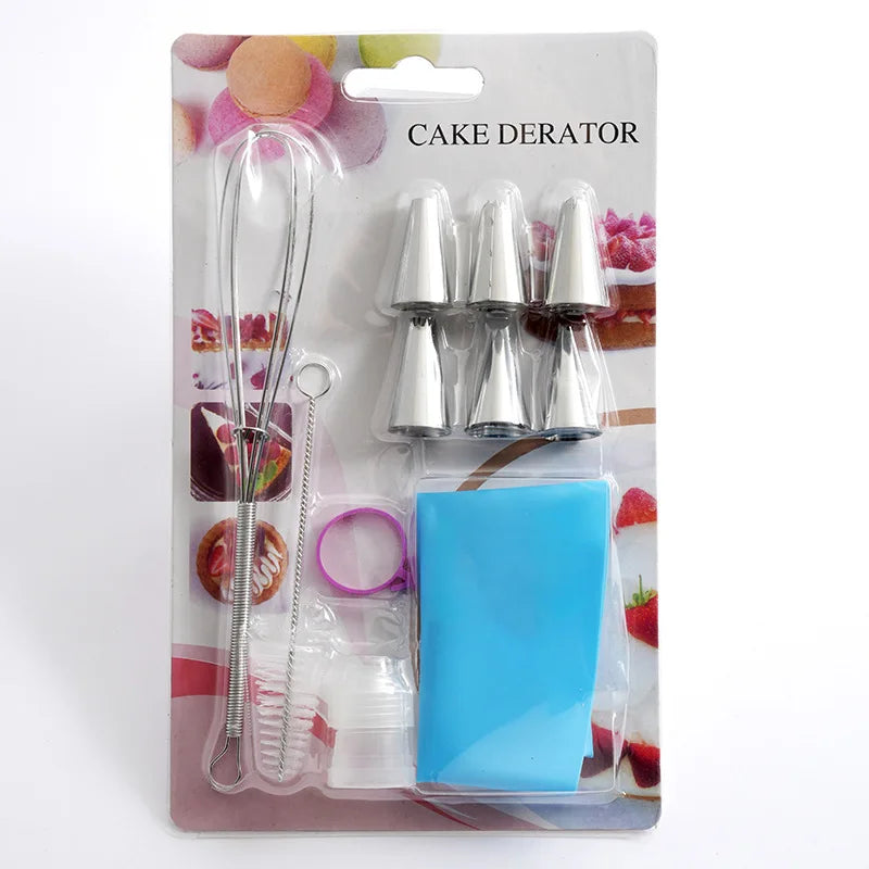 Wholesale Baking Tools Kit Egg White Separator Egg Beater Set Pastry Decorating Piping Tips Nozzles Set Cake Decorating Kit