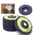 Meixiu Adhesive Backed Silicon Oxide 50 Grit Grinder Wheel PURPER Color 16*100mm Paint Coating Rust Removal Angle Grinder Disc