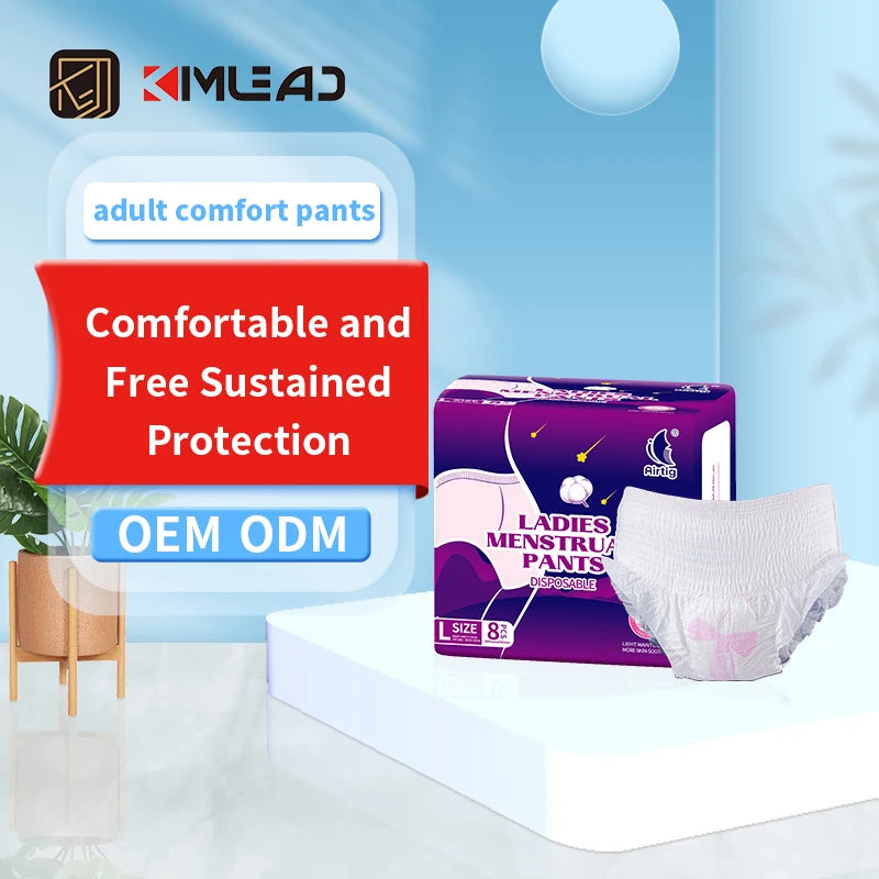 Factory Wholesale Cheap Disposable Period Pants Safe Women Sanitary Panties Adult Girl Diapers