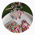Christmas Decoration Kawaii Polymer Clay Candy Cane Miniature for Phone Case DIY Scrapbook Embellishment Christmas Tree Decor