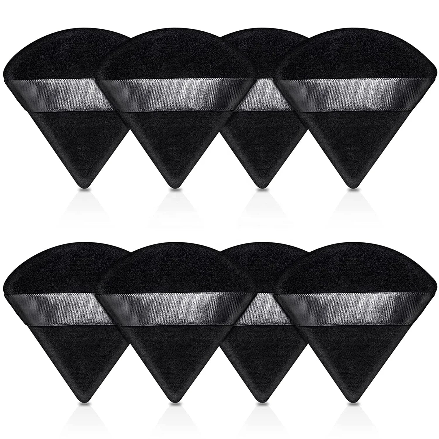 Custom Logo Cosmetic Foundation Sponge Makeup Puff Soft Triangle Powder Puff Velour Face Loose Powder Sponge Puff