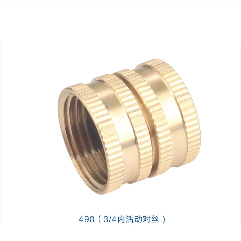 High Pressure Cleaning Water Gun Foam Pot Adapter Copper Material 3/4 Inner Movable Outer Thread Connector