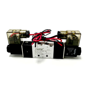 Cheap Price 4v220-06 Double Coil 5/2 Way 1/8 Port Dc24v Pneumatic air Double Control 5way Door Solenoid Valve for Bus