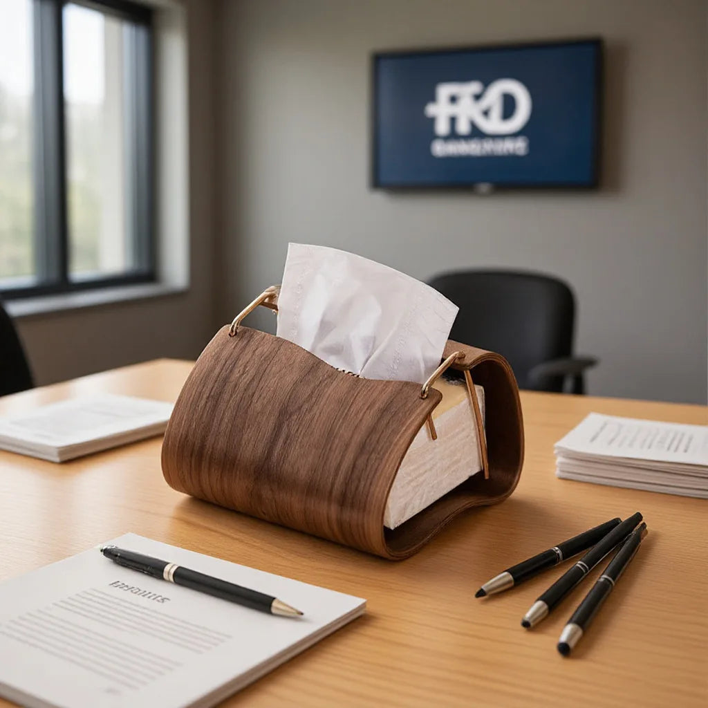 New Design Eco-Friendly Black Walnut wooden Luxury Rectangular Wood Napkin & Tissue Box Holder