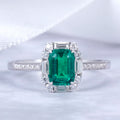 Messi Gems MSR-704 Wholesale Price 18K Gold Lab Grown Emerald Ring