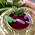 Jialin Jewelry 18k Gold Plated Earrings for Women Nature Jade Hoop Earringsgreen Jade Small Hoop Earrings Women