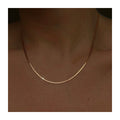 2025 Trendy Thin Twist Chain Necklace Bracelet Dainty 18K Gold Plated Stainless Steel Choker Necklace Jewelry Tarnish Free