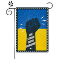Promotional Product 48h Fast Delivery 30x45cm Garden Flags Double-Side Linen Outdoor Decorative Custom Ukrainian Garden Flag