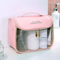 2024 New Trendy Personalized Capacity Cute Waterproof Travel Custom Logo Women's Leather PVC Makeup and Cosmetic Bag With Handle