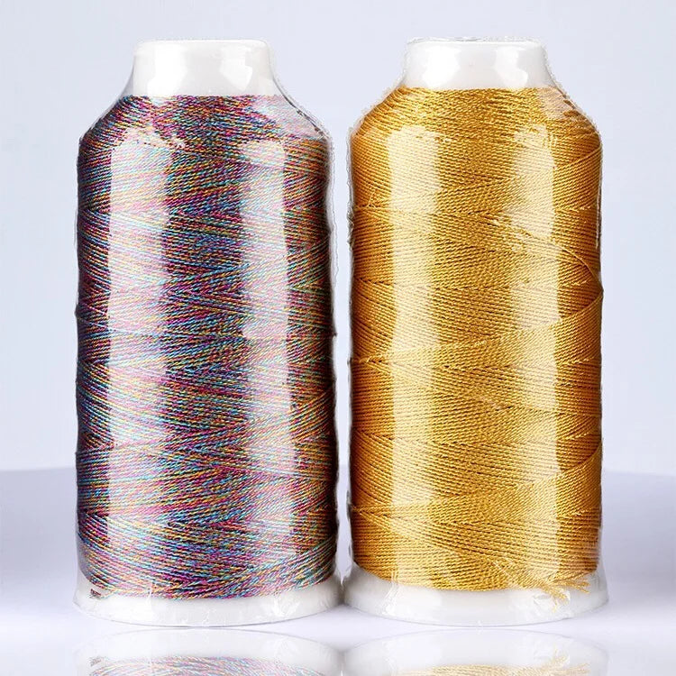 6 Strands High-Temperature Resistant Mercerized Filament Metallic Weaving Thread Shiny Stitch Crochet Cross Stitch Embroidery