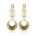 Geometric Alloy Dangle Earrings Long Metal Drop Earrings for Women High-end Statement Eardrop Fashion Jewelry Accessories