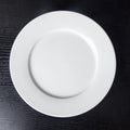 Wholesale Cheap White Ceramic Round Plates Buffet Platter AB Grade Logo Custom Porcelain Restaurant Dinnerware