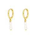 Wholesale ROXI CANNER 18k Gold Plated French Pearl Pendant Earrings for Women