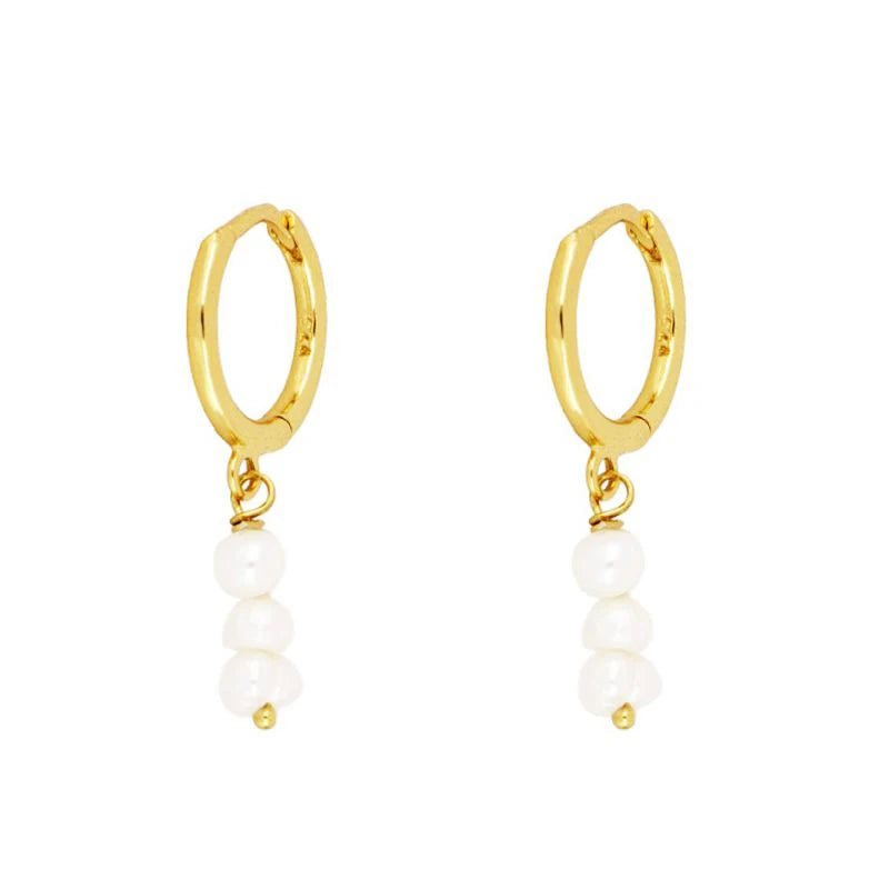 Wholesale ROXI CANNER 18k Gold Plated French Pearl Pendant Earrings for Women