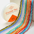 3MM Faceted Bicone Glass Beads for Jewelry Making Natural Colors Faceted Crystal Bicone Beads for Bracelets DIY Charm Crafts