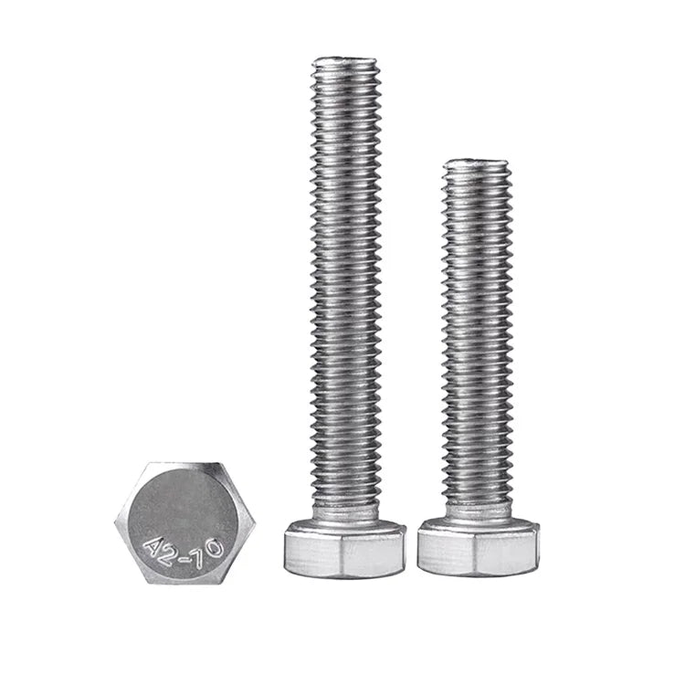 304 Stainless Steel Hex Screw Hexagon Cap Bolt Hexagonal Shape Screw 3/16-24 Imperial Inch System
