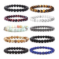 Natural Gemstone Bead Healing Crystal Bracelet Chakra Feng Shui Precious Real tiger Eye Charm Mens Bracelet Women