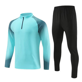 Quick Dry Breathable Midweight 100% Polyester Winter Casual Unisex Soccer Tracksuit Long Sleeve Training Jacket Sport Set