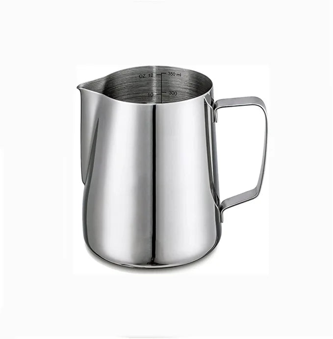 12 oz 350 oz  304 Stainless Steel Milk Frothing Pitcher with Inner Measurements Marker and Latte Art Pen