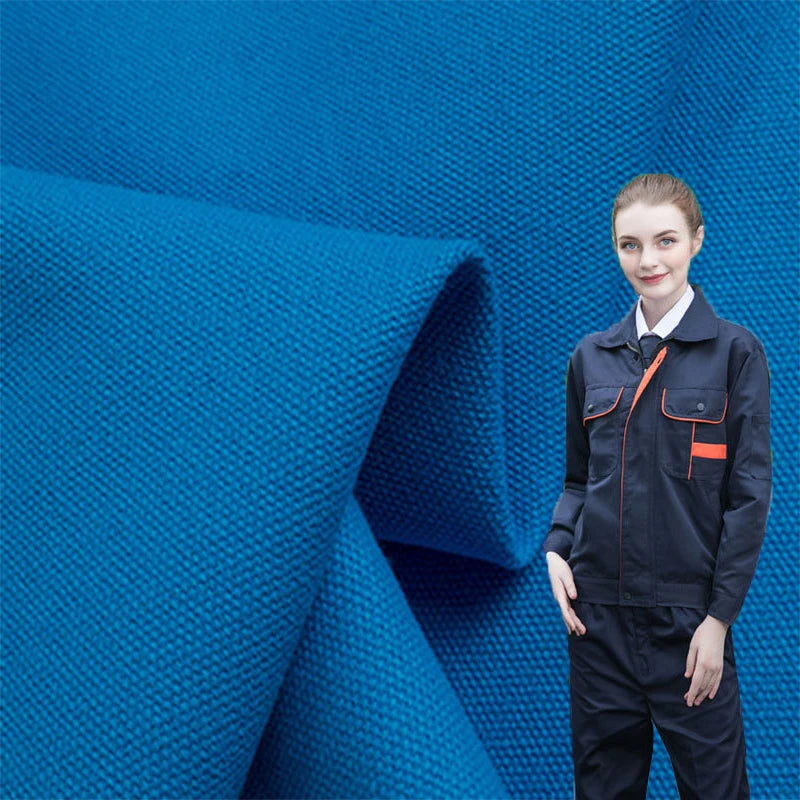 65% Polyester 35% Cotton Twill Woven Workwear Fabrics for Boys Girls Dress Garment Plain Dyed 60*58 Home Textile Mattress Soft