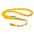 Wholesale Best Price Wholesale Oval 8*13mm 33 Beads Resin Amber Bakelite Tasbih Tasbeeh  Muslim Eid Islamic Gift
