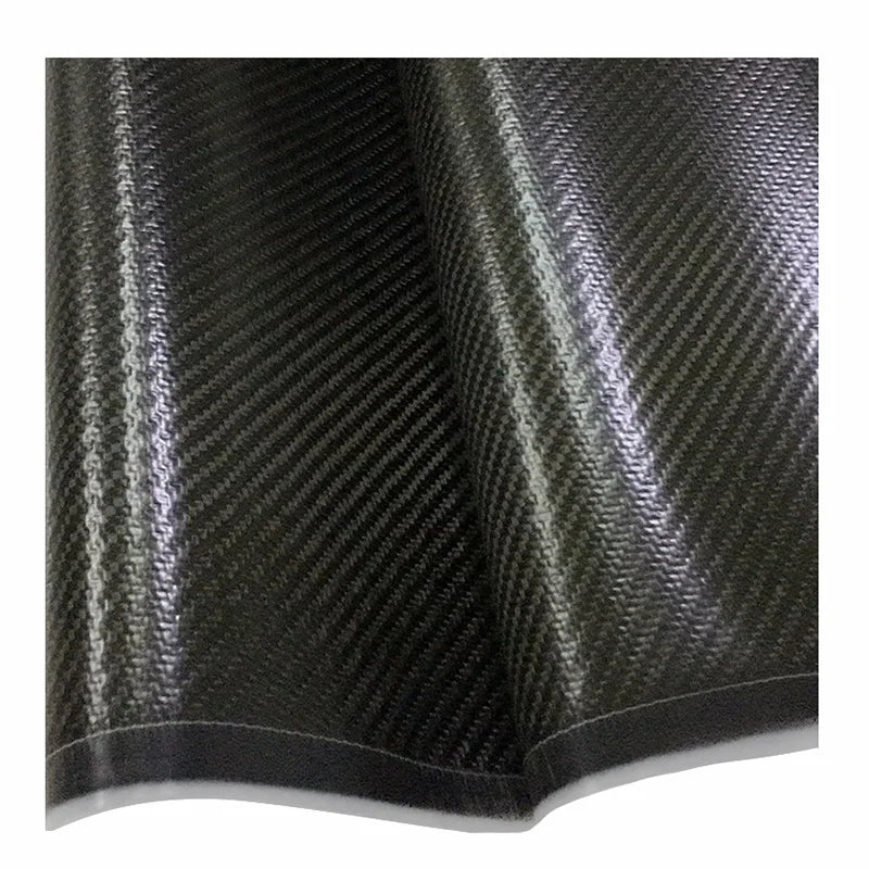 3K Carbon Fiber Lightweight 0.6mm Thickness Waterproof Felt Twill Woven Fabric Roll for Shoes Bags Blankets Industry 50m Length