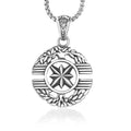 New Stainless Steel Retro Round Pendant Wish Tree of Life with Hollow Flower Women and Men's Fine Jewelry Necklace From EBay