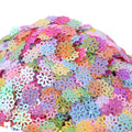 9mm Diy Christmas Costume Hollow Sequin Deocrative Flower Shape Paillette Confetti Nail Art Craft Bulk Beaded Loose PVC Sequins