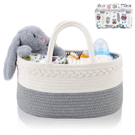 Factory Price Eco-Friendly Cotton Rope Tote Bag Organizer-Baby Caddy Diaper Basket