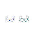 INS Trendy White Enamel Combo Rings Fine Ring Jewelry Contrast Color Handmade Line Open Ring for Women
