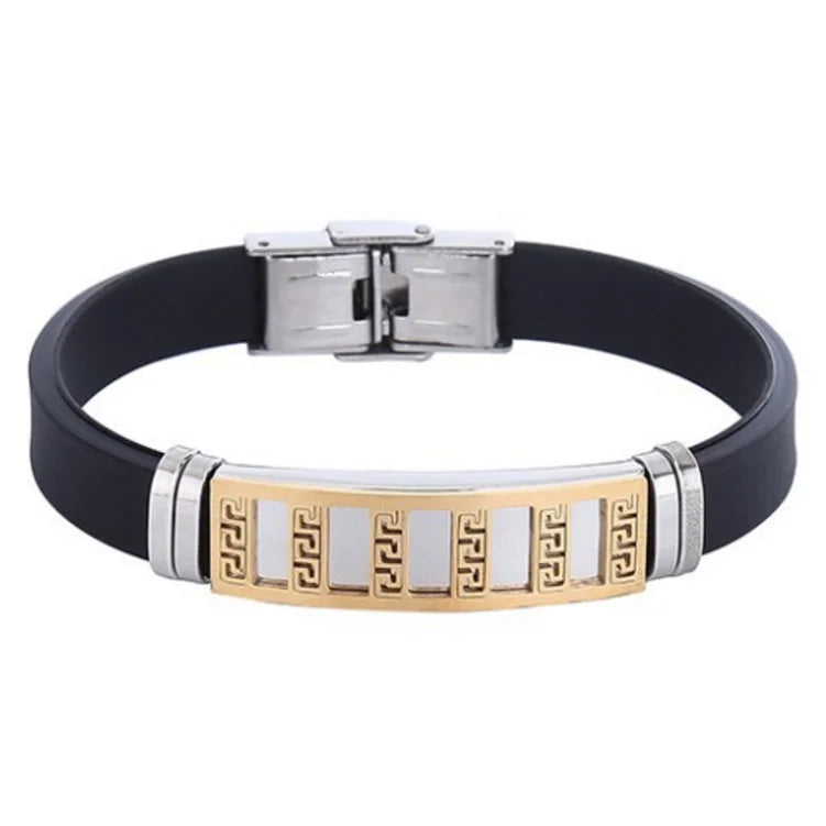 Silicone Rubber Major Factory Wholesale Turkish Jewelry Fashion Hand Bands Stainless Steel Bracelets for Men Designs