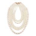 ROMANTIC Fashion Promotional Multi-layer Cheap Pearl Necklace and Earring Sets