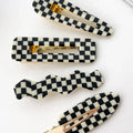 Fashion INS Hot Selling Gold Plating Hair Pins Natural Wooden Hollow Teardrop Hair Clips for Women Accessories